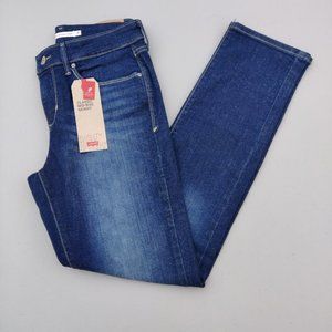 New Levi's classic mid rise skinny jeans with hyperstretch sculpt sz 8